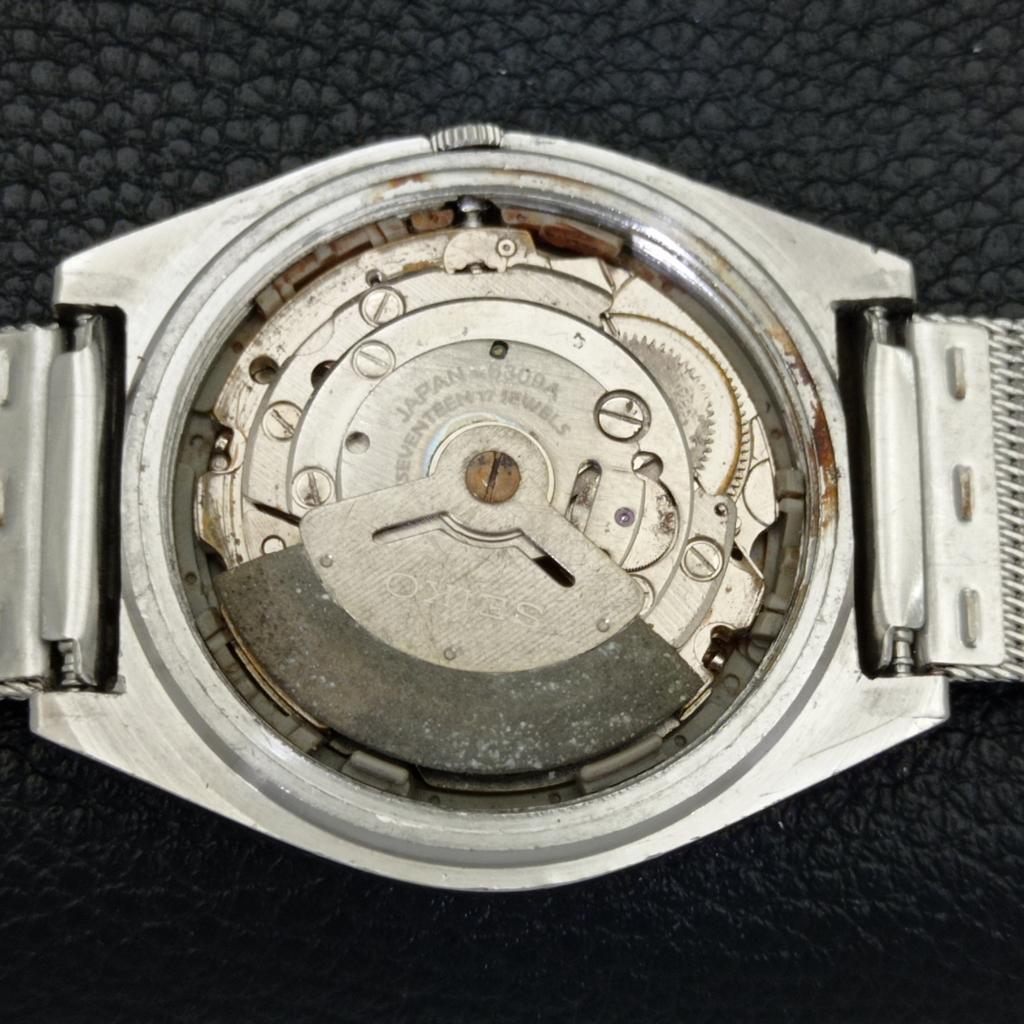 SEIKO 5 AUTOMATIC VINTAGE JAPAN 6309A MENS SILVER COLOR DIAL WATCH a701389-5 R206a-a701389