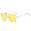 Vintage Oversized Sunglasses Men polygon Anti-Reflective Mirror Classic Square Metal Glasses Fashion New Women Sun Glasses Uv400