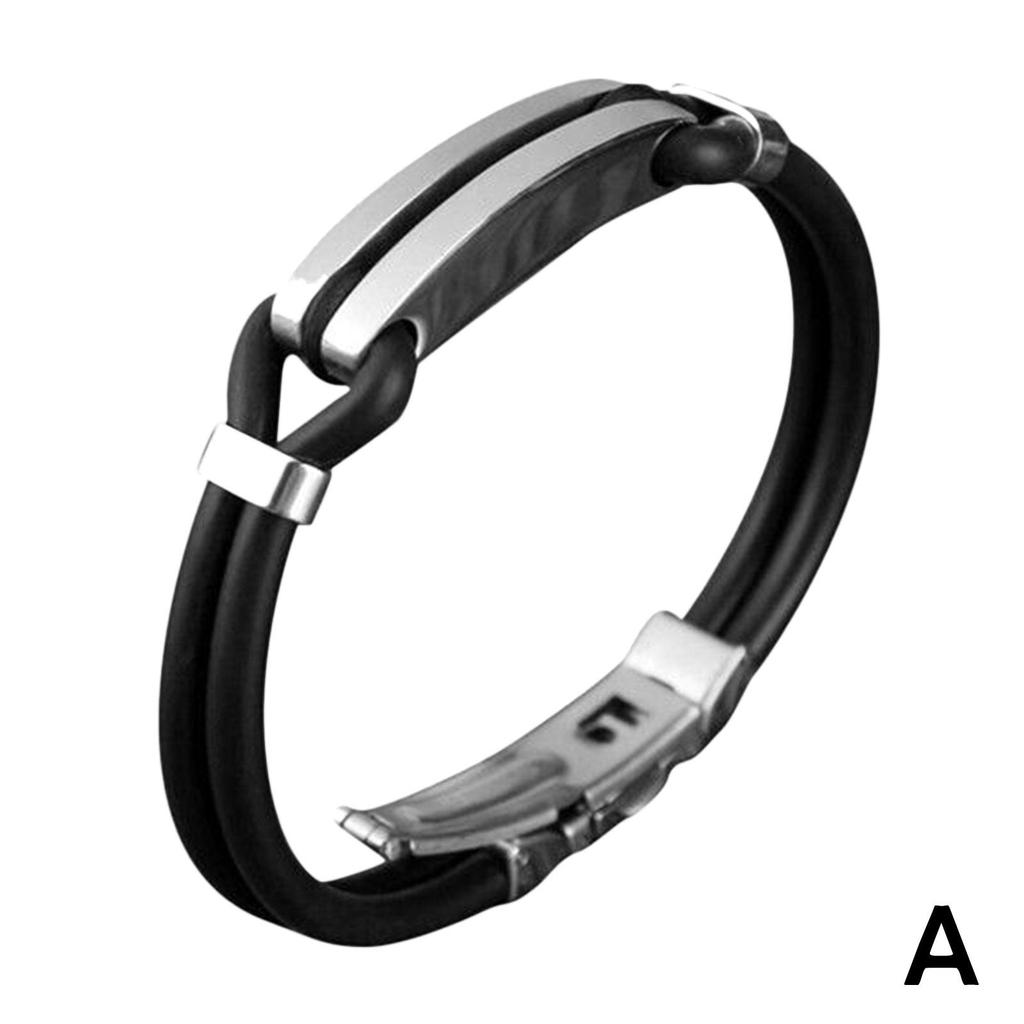 Men Titanium Sport Bracelets Detox Lymp Unclog Wristband Anti-Static Wristbands S5M8