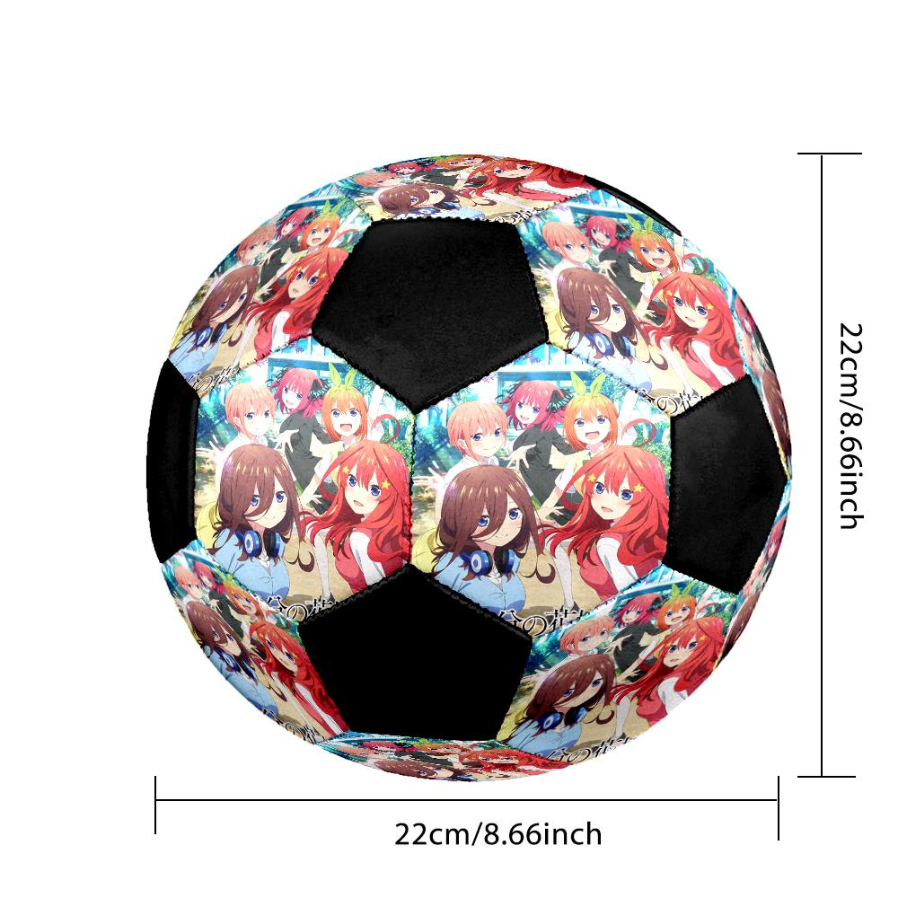 Soccer Ball Colorful Machine Stitched PVC Size 5 Team Training Competition Ready Durable High-Bounce Cool Sports Gift