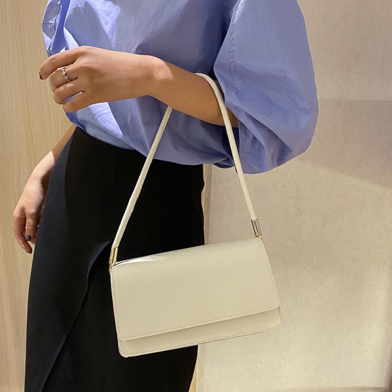 Yogodlns Small Fashion Shoulder Bag For Women New Square Design PU Leather Flap Bag