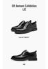 2026 Red Dragonfly Men's Brogue Leather Formal Shoes with Velvet, Genuine Leather, Perforated Design, Ideal for Weddings and Business.