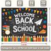 2D plane, banner 2D plane, one poster after another Welcome back to school poster poster sea