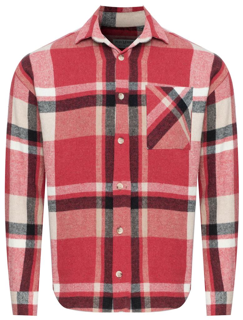 Men' Shirt - Red Checkered
