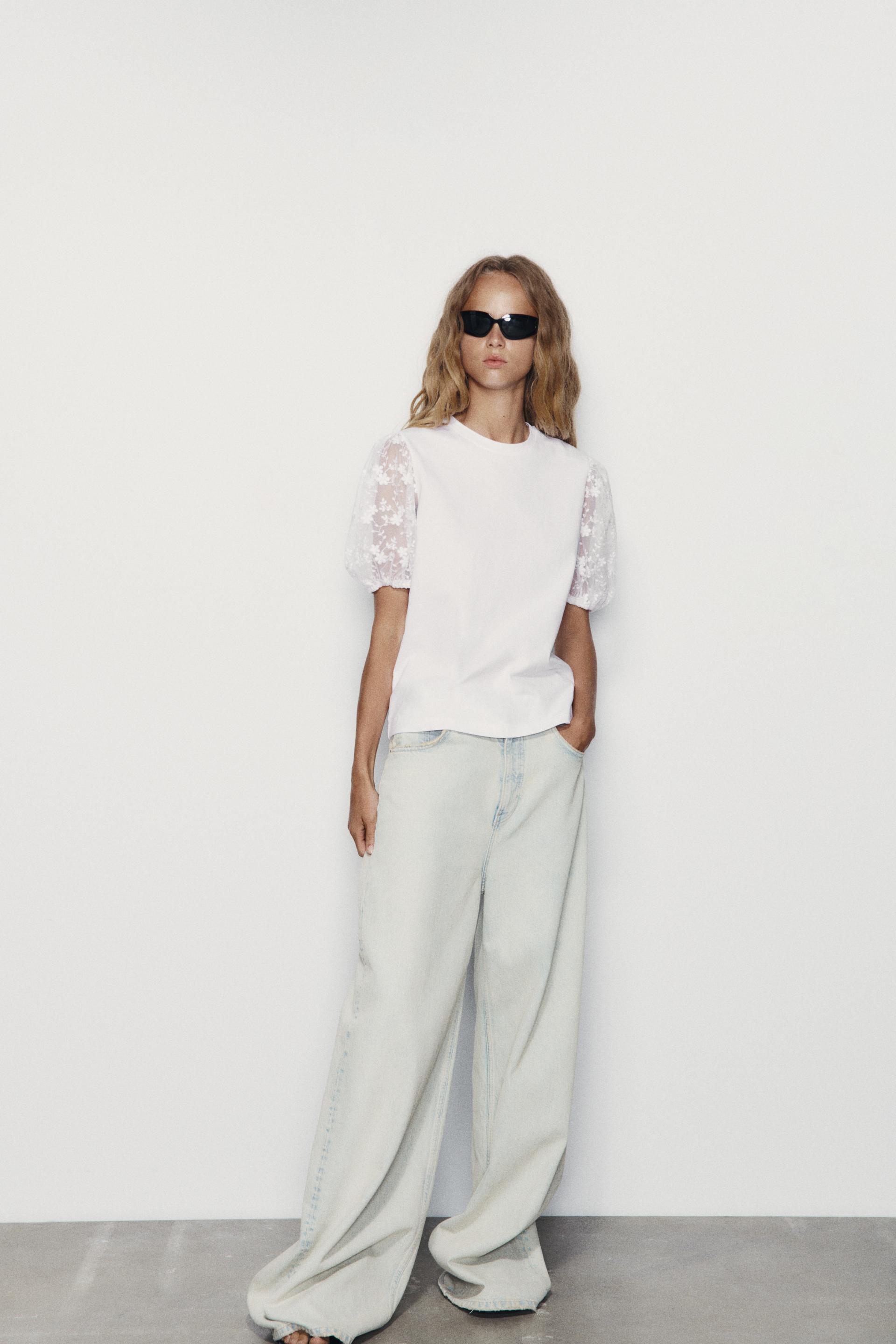 

ФУТБОЛКА С РУКАВАМИ Из ТЮЛЯ