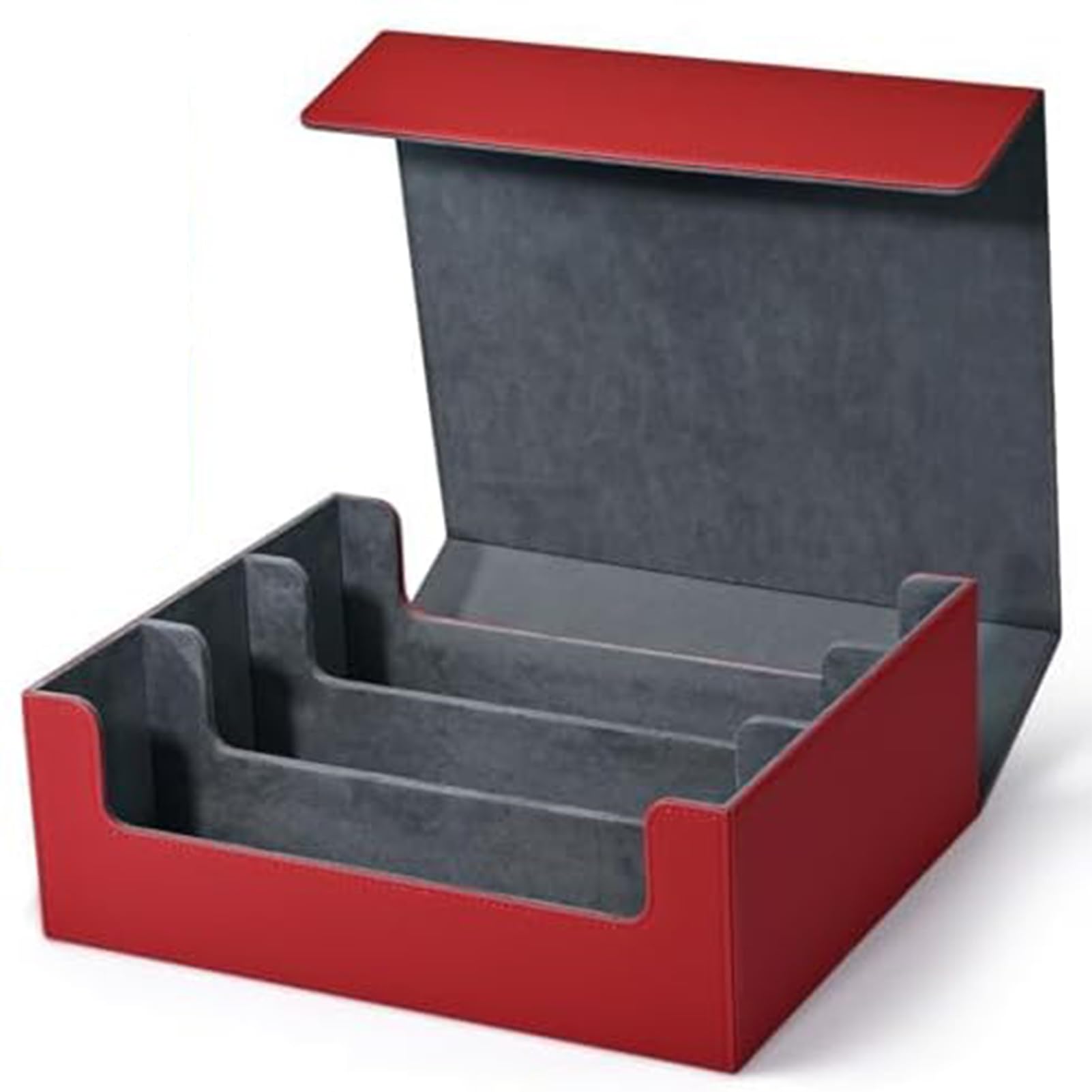 

Magnetic Deck Case for Trading Cards 3 Rows 1800 Cards Large Capacity PU Leather Card Case Card Storage Case Yu-Gi-Oh/Pokeka/MTG