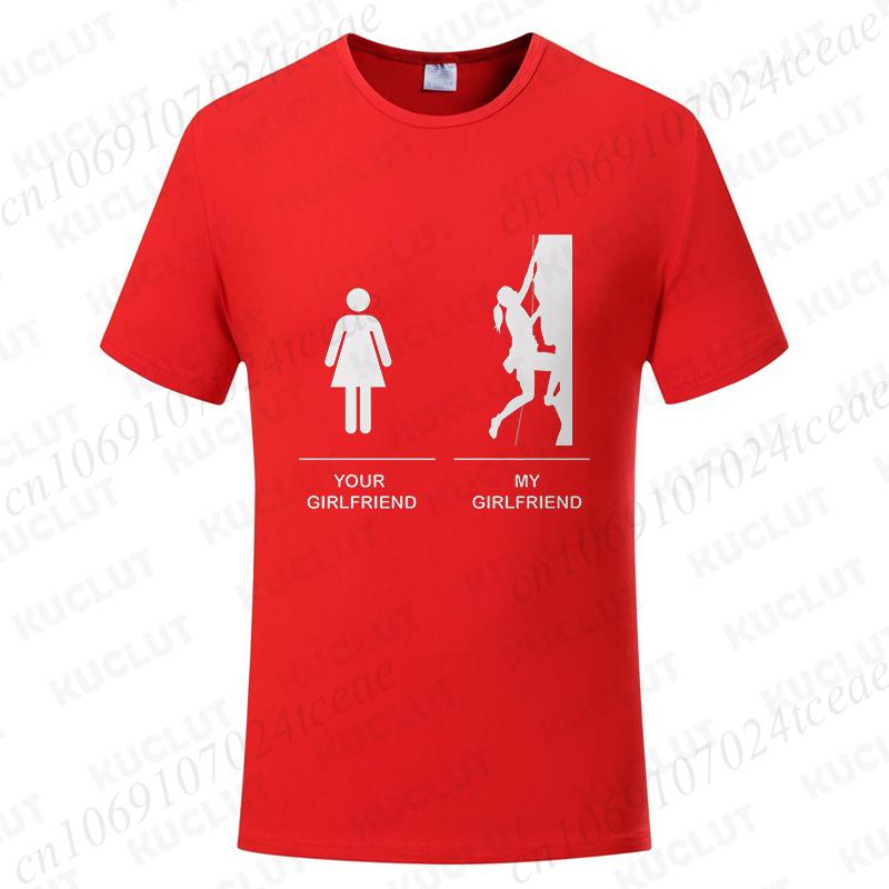 Funny T-shirts Men Women Summer Tshirt Tops Short Sleeve Rock Climbing Graphic T Shirt Fashion Casual Female Clothing Gift