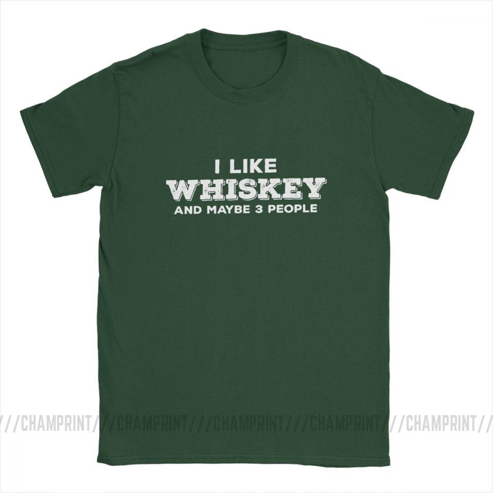 I Like Whiskey And Maybe 3 People Funny T Shirts For Men Malt Whiskey Drinker Lover