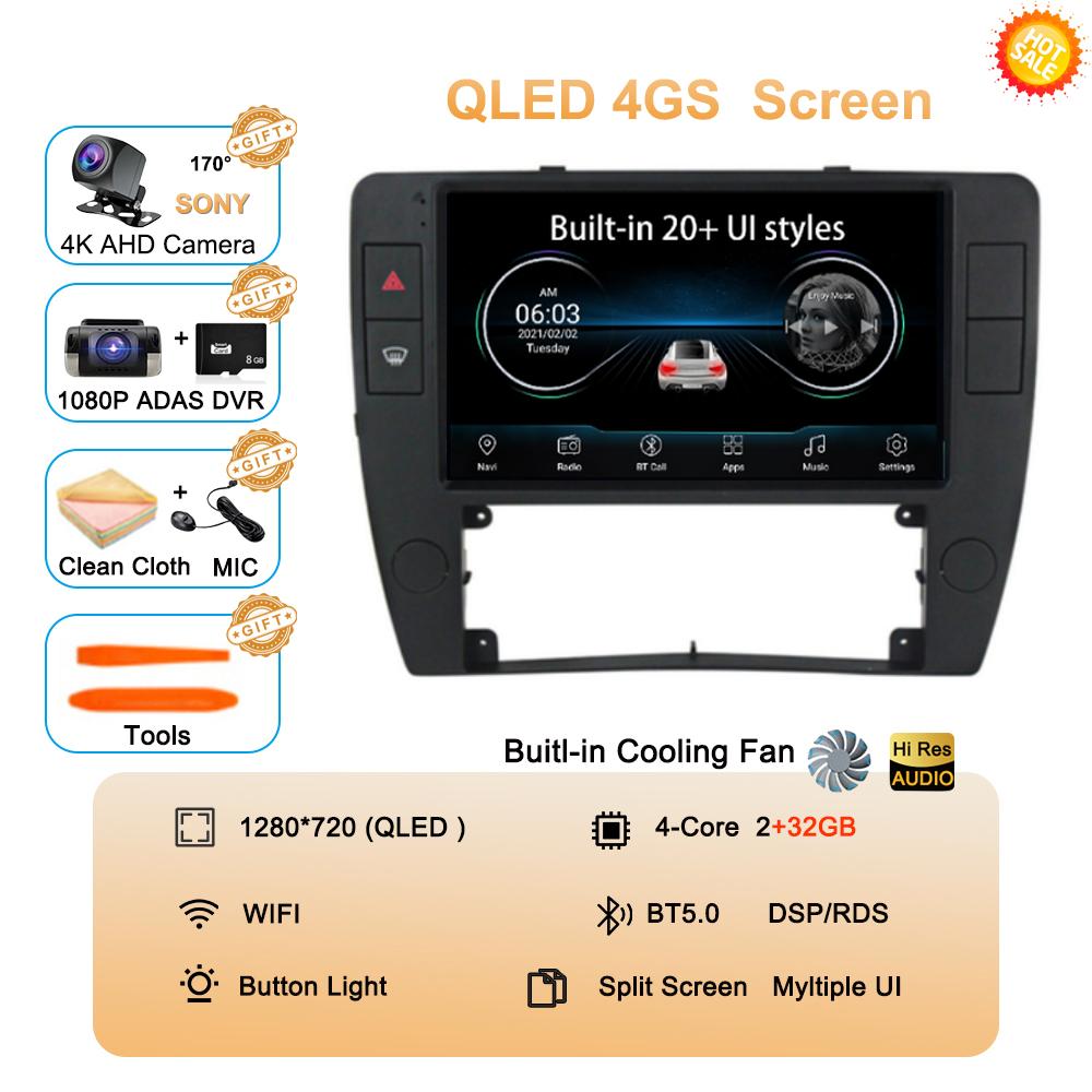 Android 14 Autoradio Carplay Car Radio For Passat B5 2000 2001 2002 2003-2005 Auto 4G Multimedia GPS 2 Din Player DSP Navigation