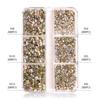 Ss4-Ss12 Boxed Nail Art, Flat Bottom Rhinestone Diy Nail Art Diamond Nail Decorative Accessories 1728 Pcs