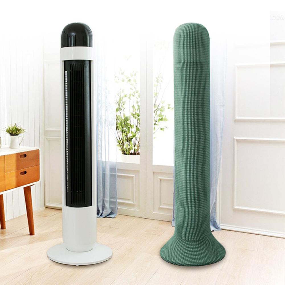 Elastic Cloth Tower Fan Dust Cover Thickened Protective Case For Floor Standing Fans Indoor Outdoor Home Garden Accessories