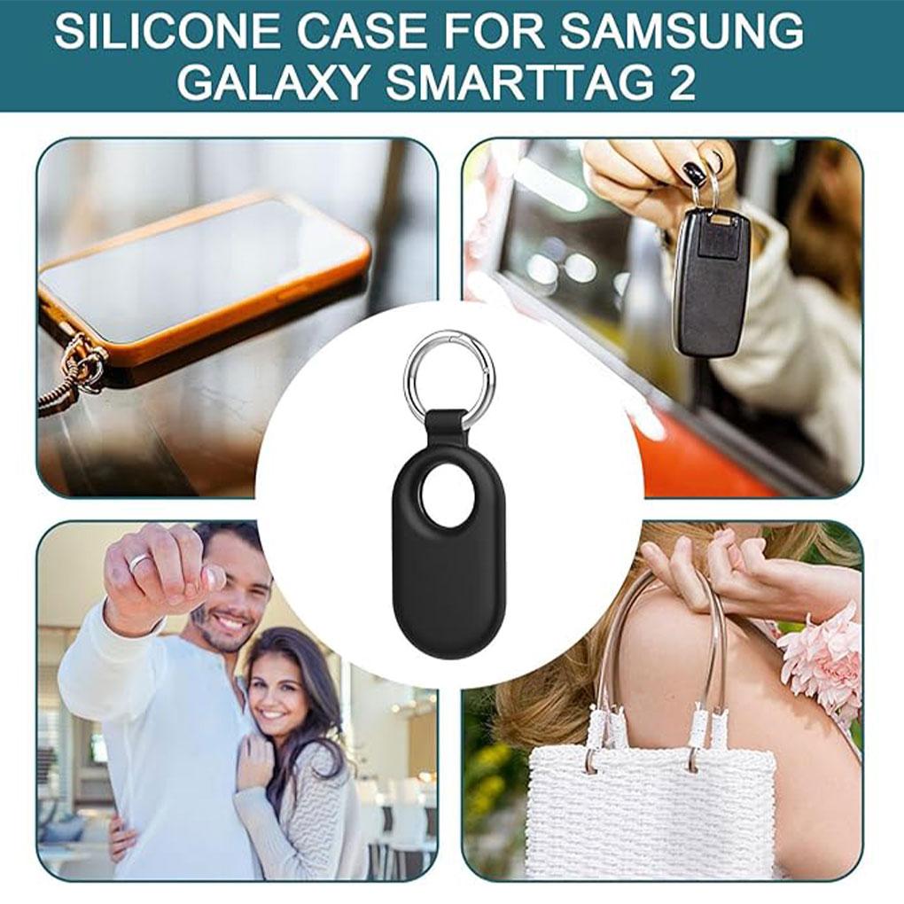 Shockproof Silicone Case For Smart Tag Key Protection Compact And Lightweight Silica Gel Soft Texture, pink