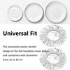 Durable Reusable Aluminum Foil Food Covers 20pcs Food Grade Oil Proof Lids Perfect for Home Kitchen Party Food Fresh Keeping