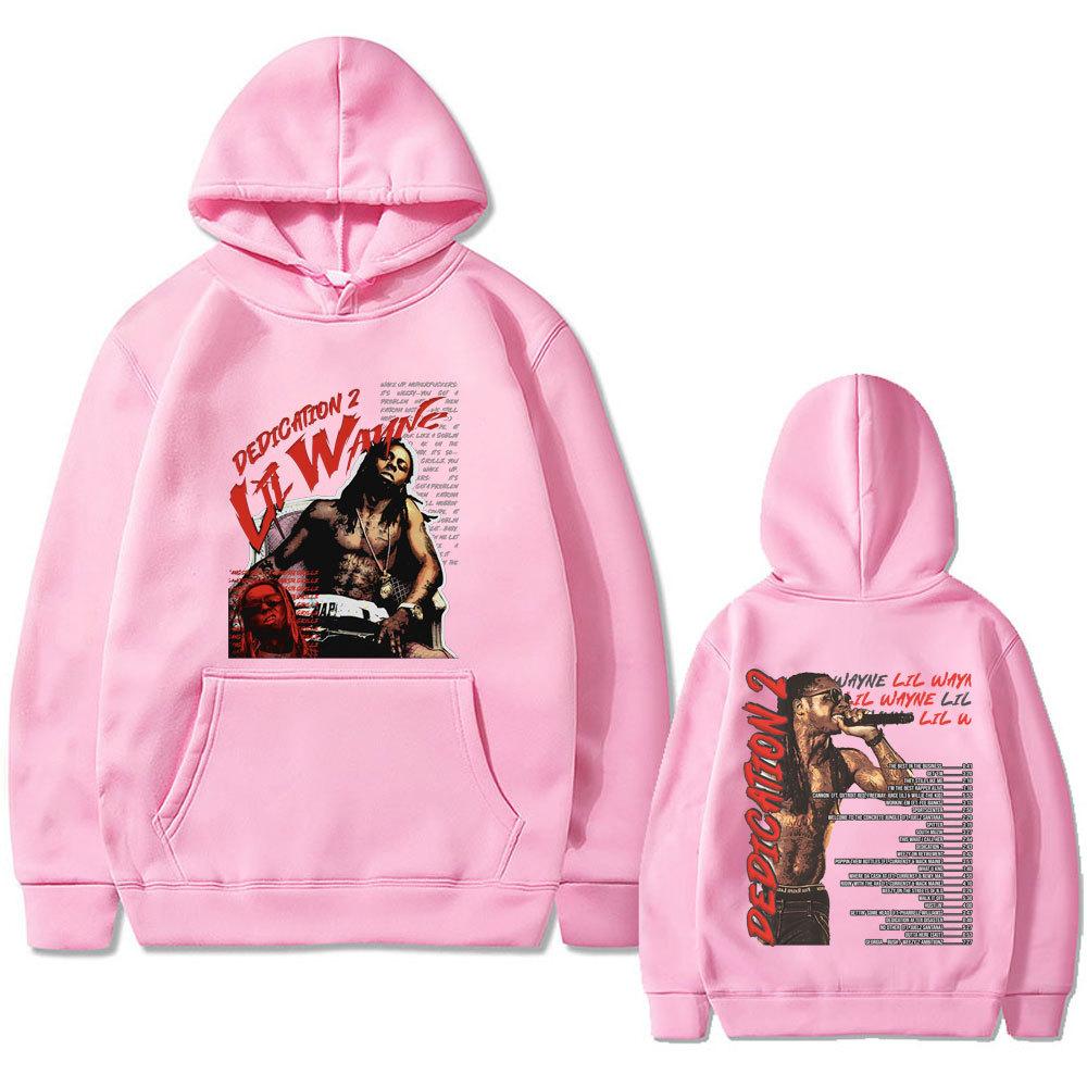 Rapper Lil Wayne Dedication Graphic Print Hoodie Men Women