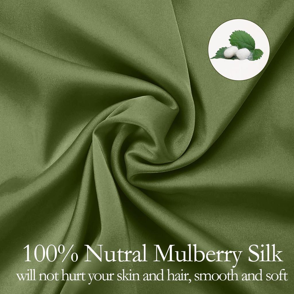 Silk Pillowcase For Hair And Skin With Zipper, Soft, Breathable, Smooth And Cool Pillowcase For Sleeping