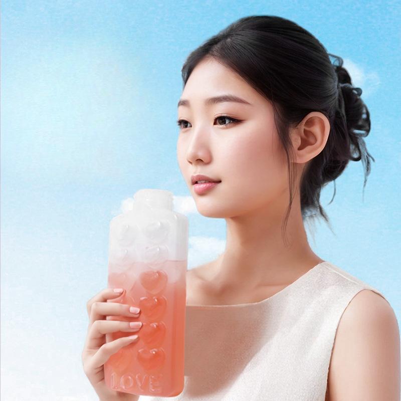 Ice Cube Mold Press-type Ice Cube TrayHome Food-grade Ice Making BoxWater Bottle Homemade Ice Block Magic Tool