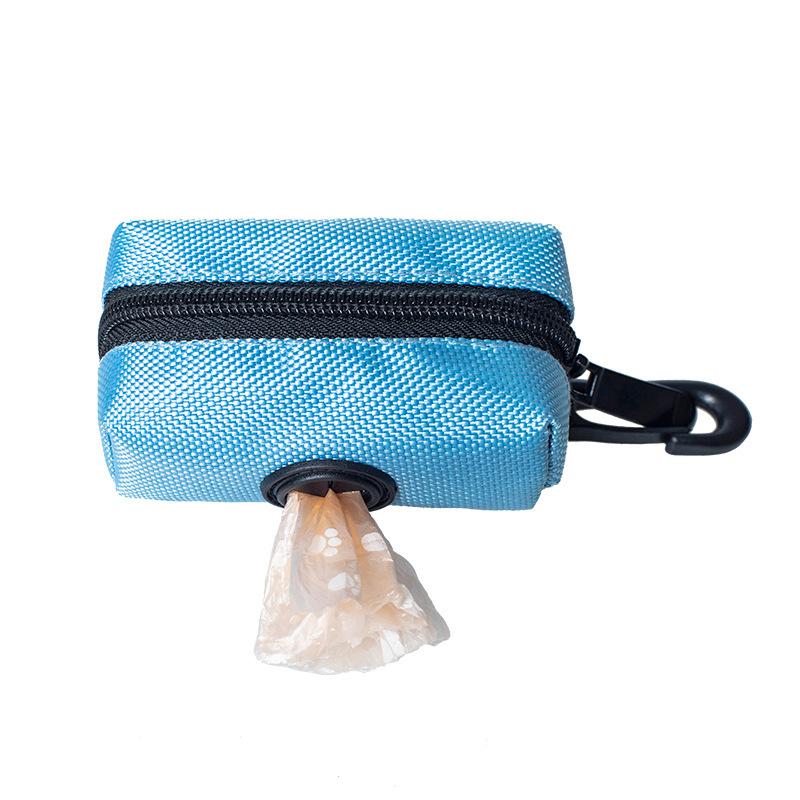 

Pet Dog Fecal Bag Leather Accessory Adjustable Mini Travel Garbage Bag Dog Fecal Bag Distribution Pet Cleaning Supplies Solid color синий