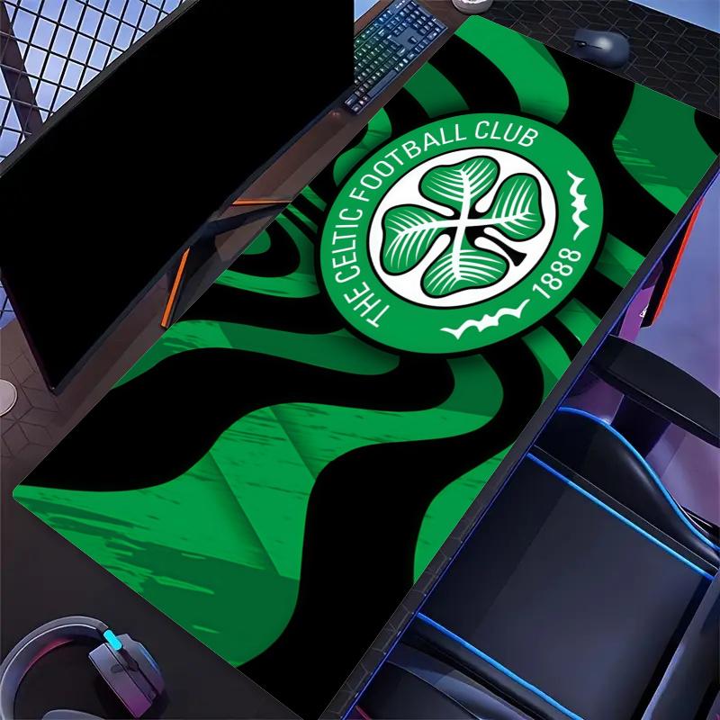Celtic FC Print Cushion Non-slip Laptop Tablet Big Mousepad XXL Mat Mini PC Playmat With Lock edge