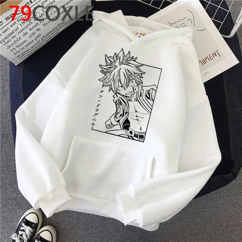 Heiße japanische Anime Fairy Tail Hoodies Frauen Kawaii Winter Kleidung Harajuku Cartoon Grafik Streetwear Unisex Sweatshirts Weibliche Unisex