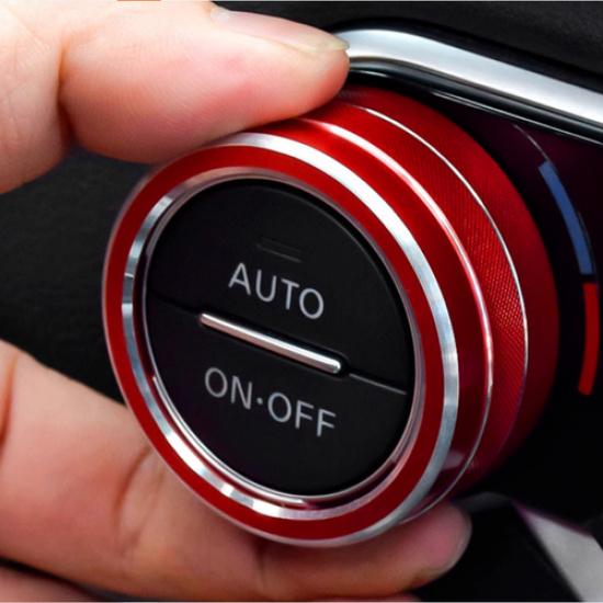 For Nissan Rogue -2025 Car Air Condition Knob Button Ring Cover Decor Pair