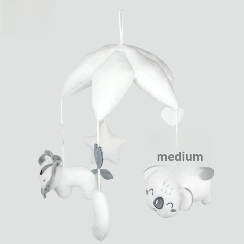 Newborn Baby Carriage Rotating Bedside Rattle and Soothing Music Doll Pendant