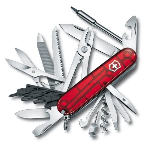 VICTORINOX CyberTool L Swiss Army Knife, Multi-Function Knife, DIY Precision Screwdriver Set, PC Disassembly Tool Set, Swiss-Made Multi-Tool with 39 F