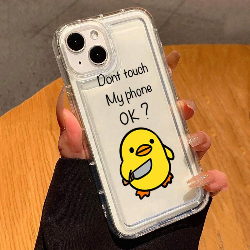 Case for Samsung Galaxy S25 S24 S23 S22 Ultra Plu FE Cases Yellow Duck Painted TPU Cover for A53 A52 A14 A54 A55 A35 A15 Case