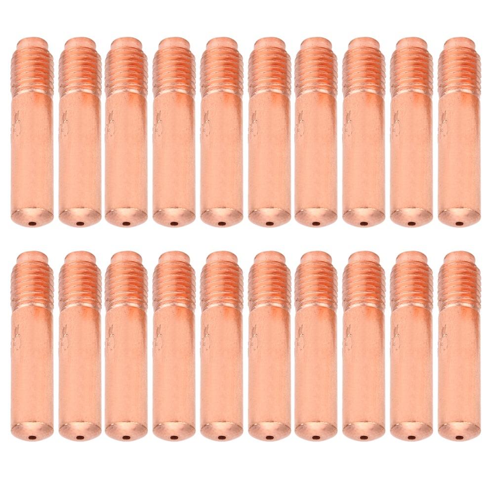 20Pcs Smooth Surface Welding Nozzle Set Stable Performance Copper Welding Nozzles Welding Repair