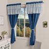 2pcs Sheer Lace Curtains with Pleated Ruffles Gauze Curtain