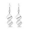 Exquisite Geometric Leaf Sequin Earrings - Bold Color Block Design for Fashionable Women