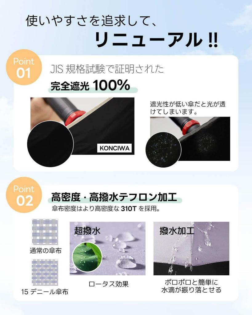 UV Protection Completely Heat Automatic Folding Folding UV Wind Water Suitable for Both Sun and Convenient To Day Parasol, Ultra-lightweight,