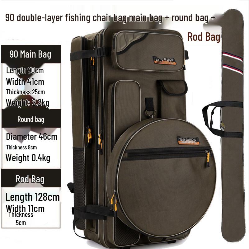 Thickened Waterproof Fishing Chair & Gear Backpack