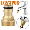1/2/3 st Universella Kranadaptrar Mässing Krananslutning Vapenbeslag Verktyg Vattenrör Hårdvarutillbehör Trädgårdsslangadapter