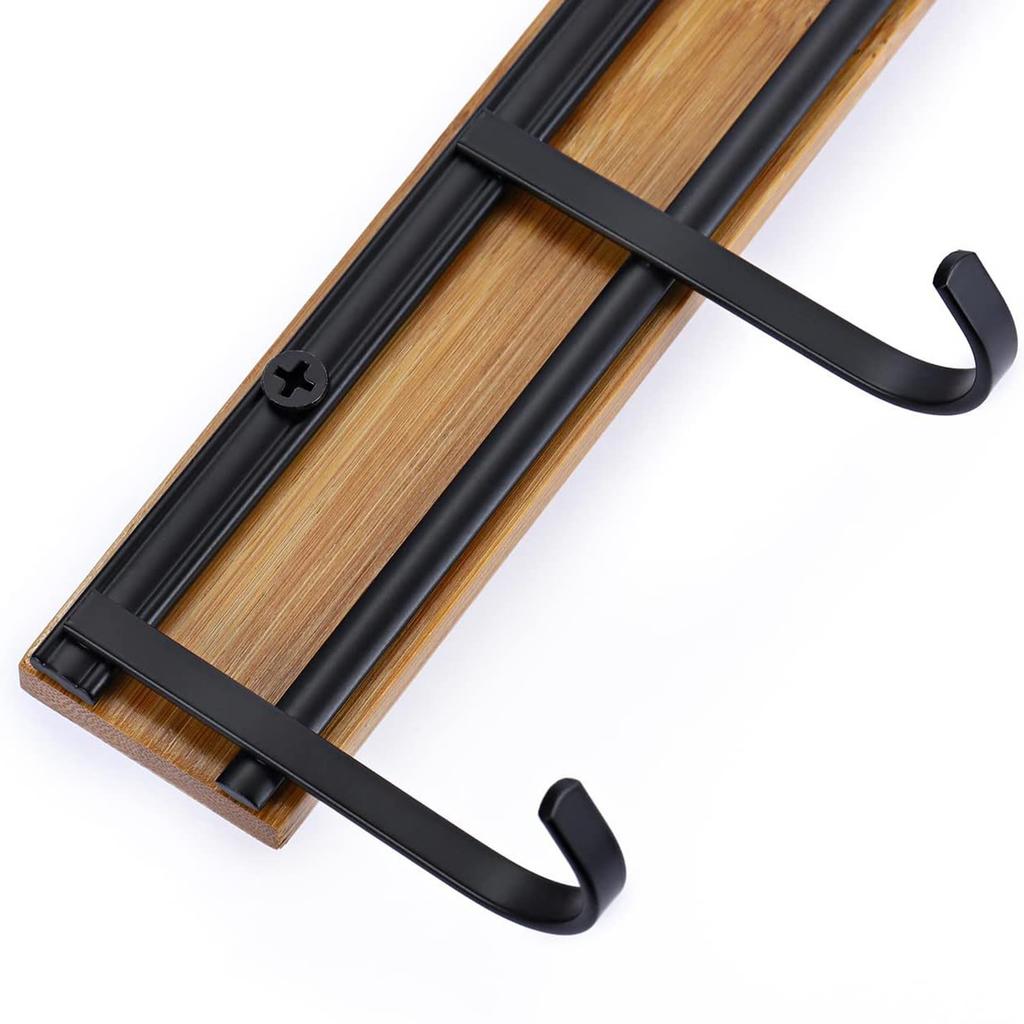 2PCS Simple Kitchen Hook Rack Wall Mounted Space Saving Storage Hook for Kitchen Bathroom Bedroom