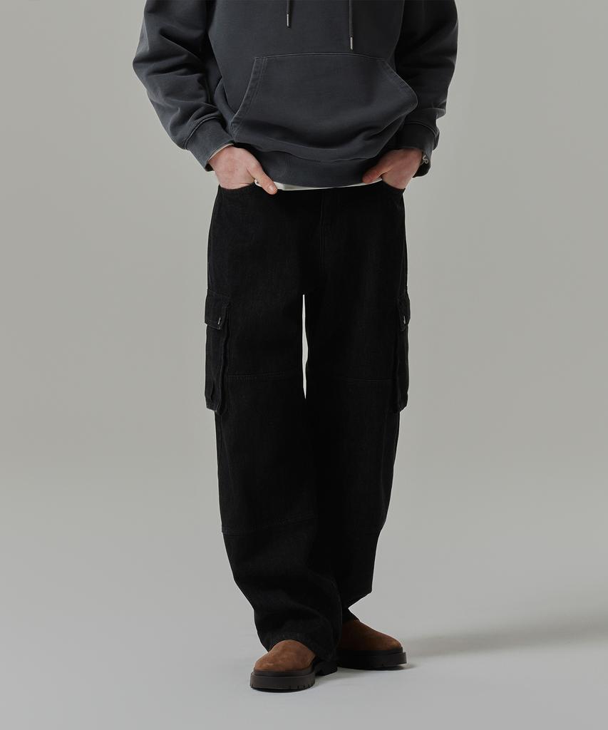 MINDBRIDGE Wide Cargo Denim Pants Mydp6156