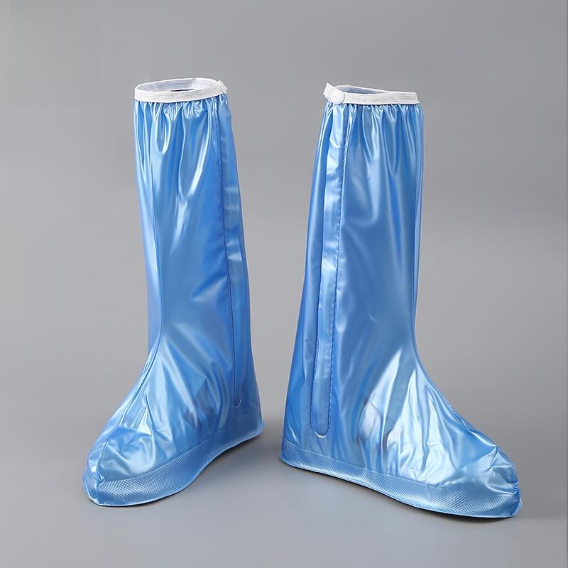 Waterproof Thi High-Tube Rain Boot Covers Anti-Slip Outdoor Men's Women's Large Size Foot Covers Rain Boots for Rainy Days