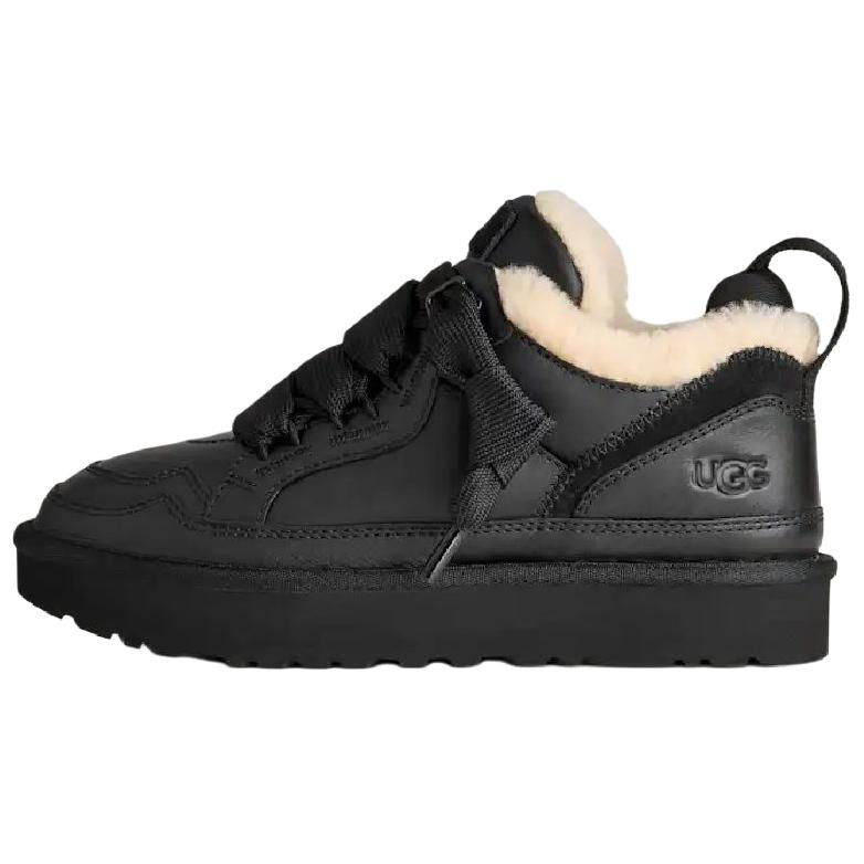 UGG Lowmel Leather Low top Casual Shoes Women's Black 1171537-BLK