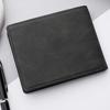 PU Leather Male Purse Lightweight Short Skin Wallets Gift Short Card Holder  Travel