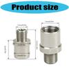 1 Pair Stainless Steel 9/16 Inch Bike Pedal Spacer Extension for Road Bicycles Mountain Bikes Bicycles Pedal Extender