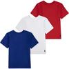 Polo T-Shirt Small Pony Embroidered Crew Neck Short Sleeve Three-Pack Kids Kids Tops 9P5030-BCU