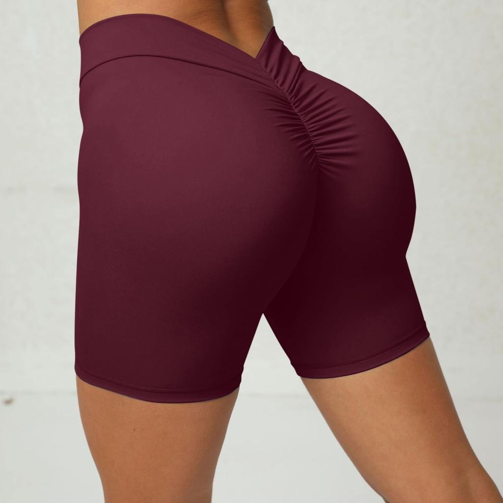 Women's High Waist Yoga Biker Workout Shorts Running Athletic Leggings