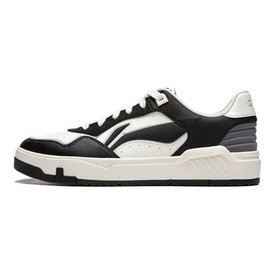 Li Ning Common 80s Soft Rebound Thick Sole Increased Height Comfortable Versatile Non-Slip Wear-Resistant Low-Top Skate Shoes Men Sneaker AGCU087-2