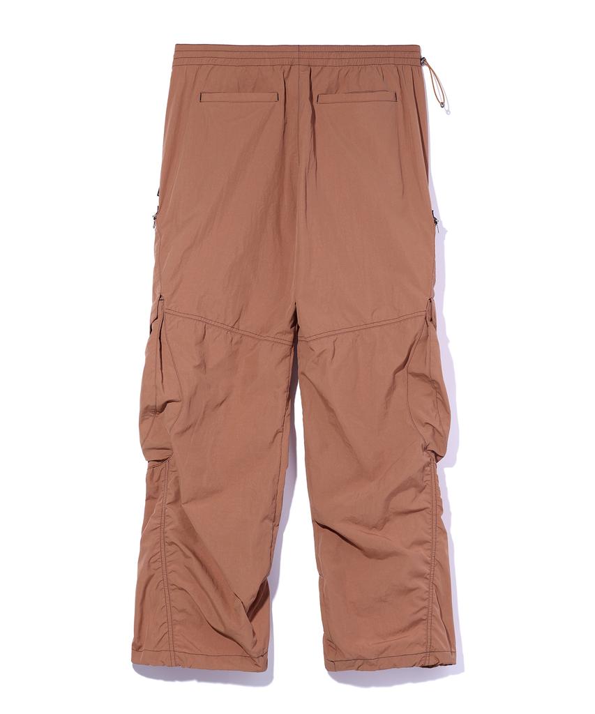 CRITIC Glossy Cargo Pants Brown