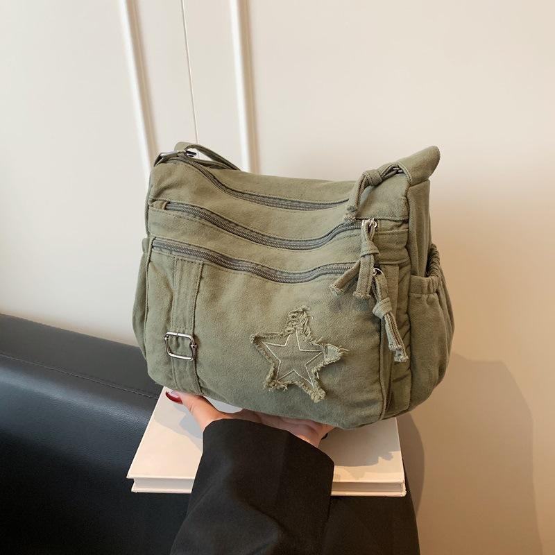 Fashionable Multi-purpose Shoulder Bag with Unique Design, Retro Style, Multiple Compartments, Suitable for Daily Use, Crossbody Bag Casually