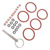 25PCS Kaffeemaschine Dichtungssatz Silikon O Loop Ersatz mit Reparaturwerkzeug für Kaffee Mac