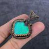 Blue Triplet Opal Handmade Copper Wire Wrap Jewelry Pendant 2.09" L1I40