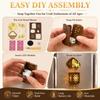 Wooden Refrigerator Magnet Battery-powered Refrigerator Stickers  Kitchen Decor