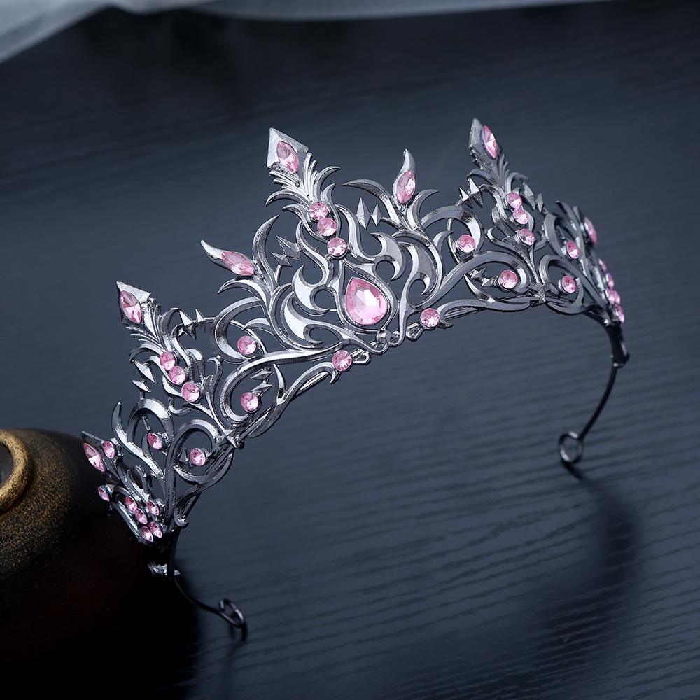 1pc Gothic Gemstones Hair Crown Intricate Medieval Fantasy Design Perfect Cosplay Renaissance Enchanting Special Occasions