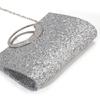 Women's Glitter Top Handle Handbags,Evening Clutches Purse with Chain Shoulder Bag for Party Prom Wedding Cocktail Club