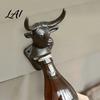 Heavy Duty Cast Iron Opener Elk Cow Head Bottle Opener Wall Mounted Beer Cap Remover Rustic for Home Bar Industrial Decor Outdoor